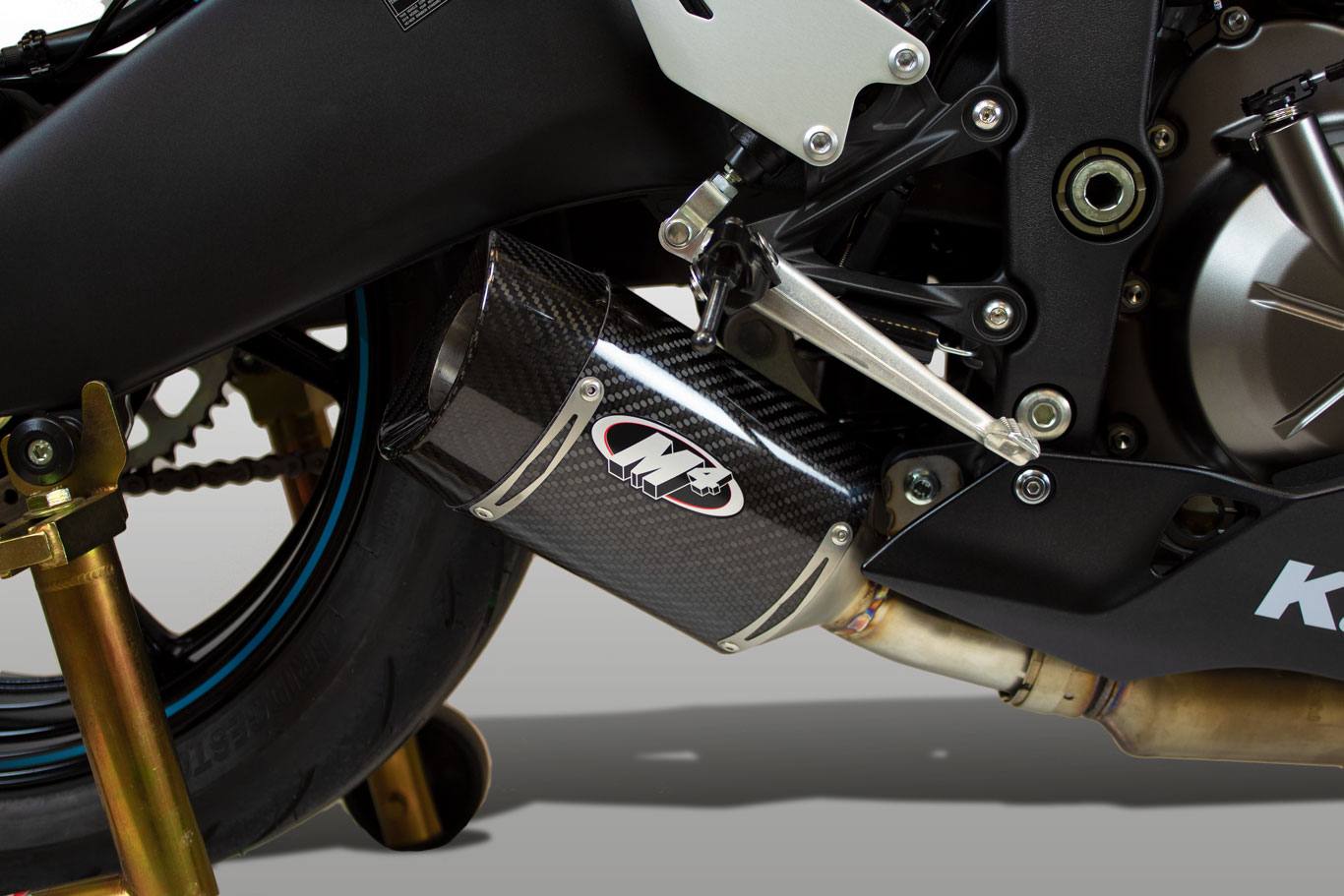 M4 CARBON FIBER STREET SLAYER SLIP-ON 2009-2024 Kawasaki ZX-6R